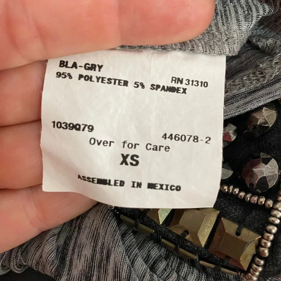 IZ Byer Embellished Neck Tank Top size XS - Picture 7 of 8